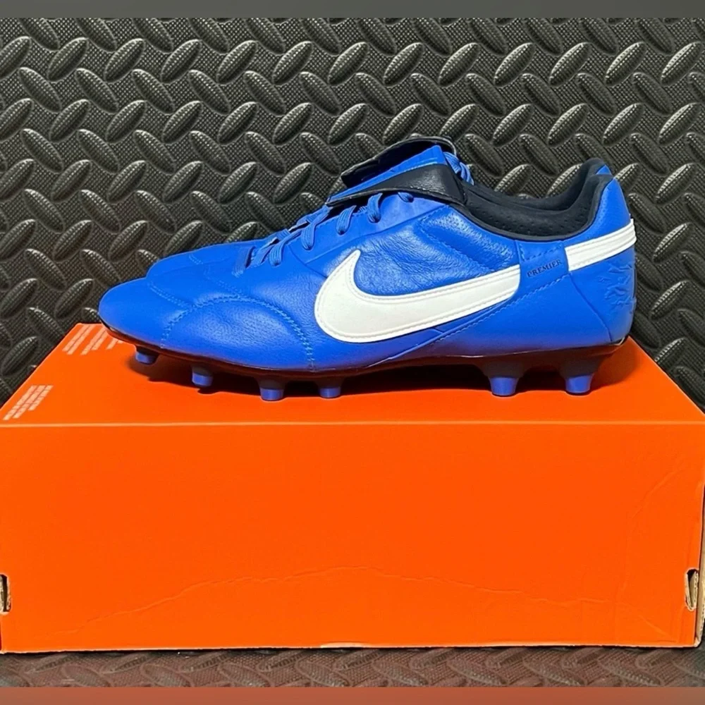 Nike Premier III FG Soccer‎ Cleats AT5889-414 Signal Blue White Mens Sizes